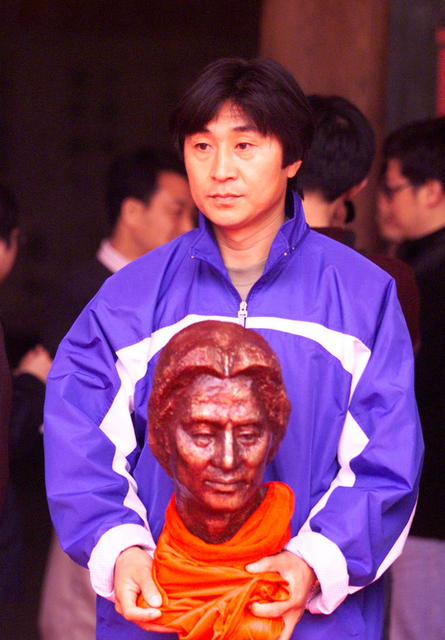 老人 塑像 贾秀全  湘潭