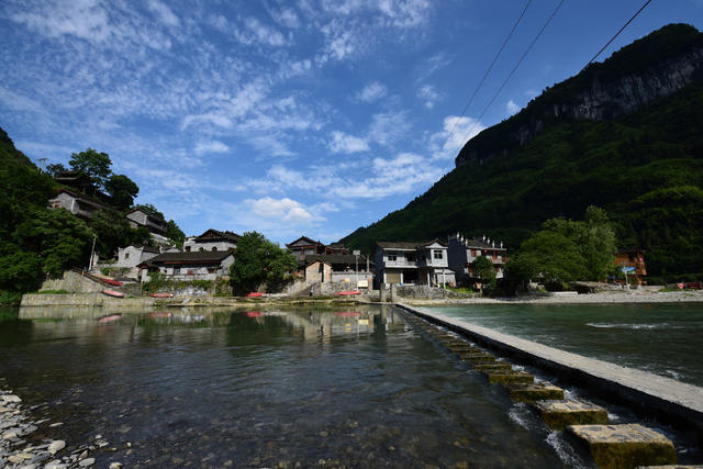  Traditional village Pinglang Miaozhai Lake