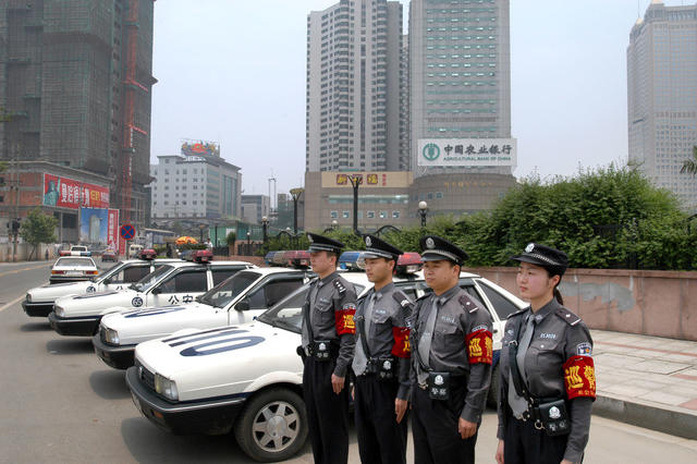 警察 街道 长沙 巡警 队列