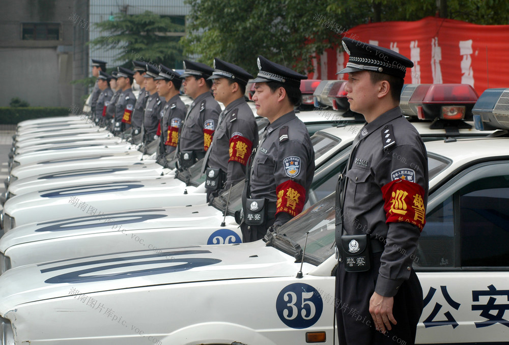 警察 街道 长沙 巡警 队列