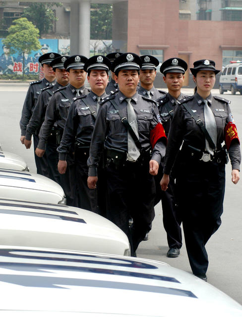 警察 街道 长沙 巡警 队列
