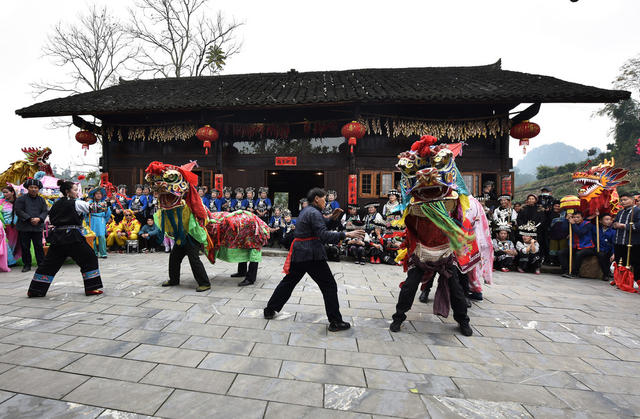 茶旅 融合 非遗 花灯 舞狮 武术 蚌壳舞 舞龙 添彩