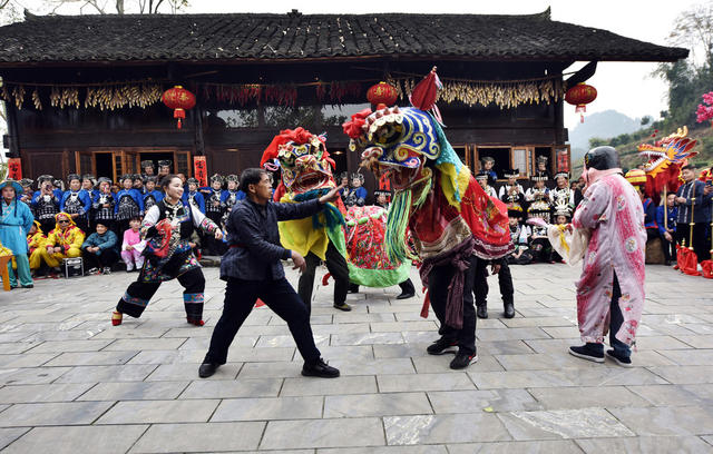 茶旅 融合 非遗 花灯 舞狮 武术 蚌壳舞 舞龙 添彩