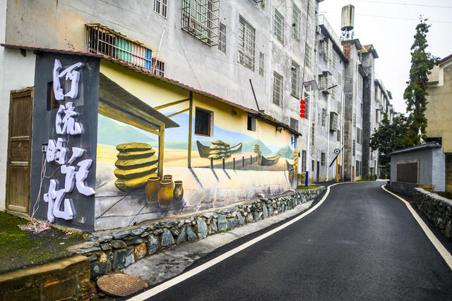 街道 街景 小河 室外 建筑 衣物 雨伞 水坝 指示牌 楼梯 船屋