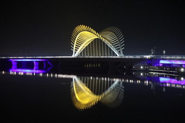 2022年除夕 春节 大年三十 桥夜景