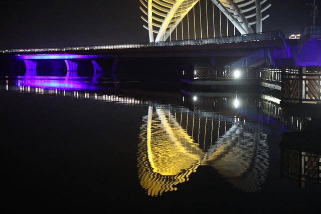 2022年除夕 春节 大年三十 桥夜景