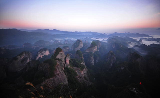 世界自然遗产 八角寨 崀山 邵阳 云海 早晨 广西 资源
