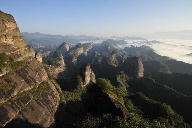 世界自然遗产 八角寨 崀山 邵阳 云海 早晨 广西 资源