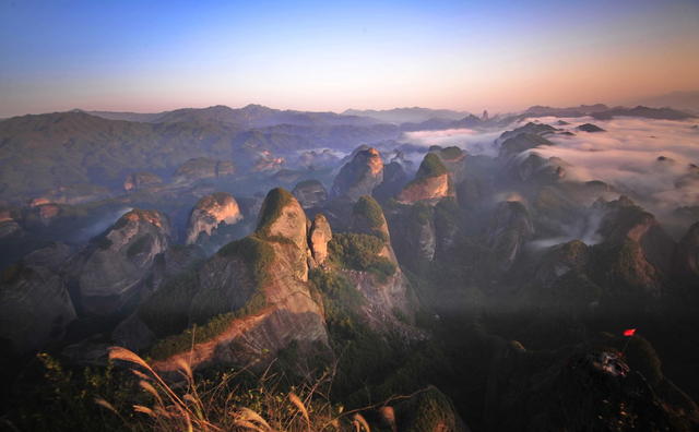 世界自然遗产 八角寨 崀山 邵阳 云海 早晨 广西 资源