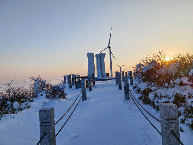 冰天雪地 云雾  云海  日出  日落  雪峰山  洪江市  怀化