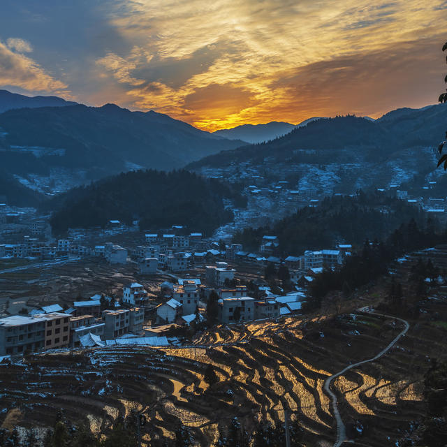 湖南新化 紫鹊界 自然风光 旅游 梯田