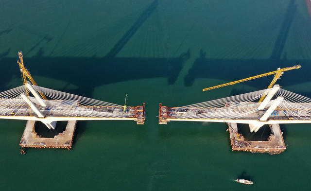 常益长铁路 沅江特大桥  斜拉桥 中铁三局