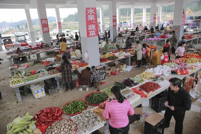 集市 赶集 乡村 商品