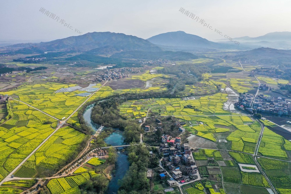 湖南道县  春到乡村  景如画