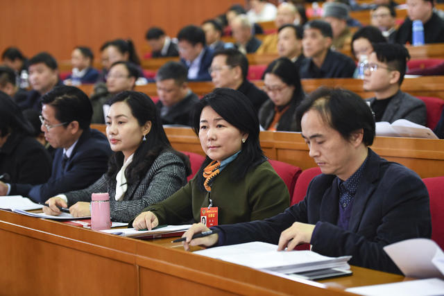 政协 省人民会堂 开幕 两会 政协委员 2020年1月12日上午，省政协十二届三次会议在湖南省人民会堂开幕。图为大会现场。湖南日报记者辜鹏博 摄 