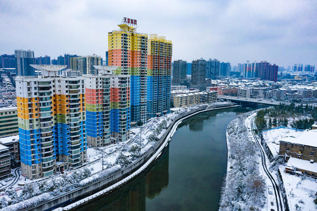 大雪  城市  雪景  怀化