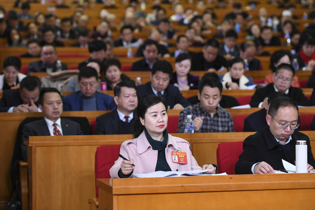 政协 省人民会堂 开幕 两会 政协委员 2020年1月12日上午，省政协十二届三次会议在湖南省人民会堂开幕。图为大会现场。湖南日报记者辜鹏博 摄 