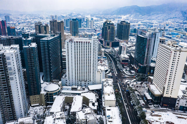 大雪  城市  雪景  怀化