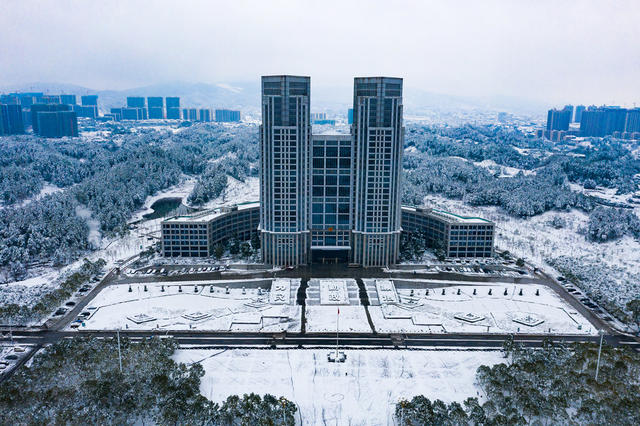大雪  城市  雪景  怀化
