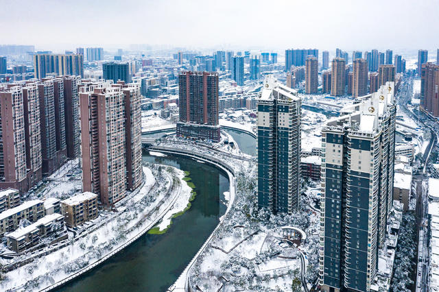 大雪  城市  雪景  怀化
