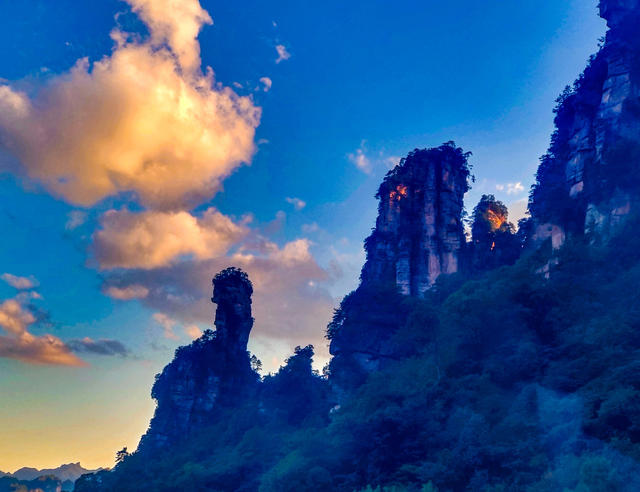 风光  晚霞  夕阳  天子山  武陵源  张家界