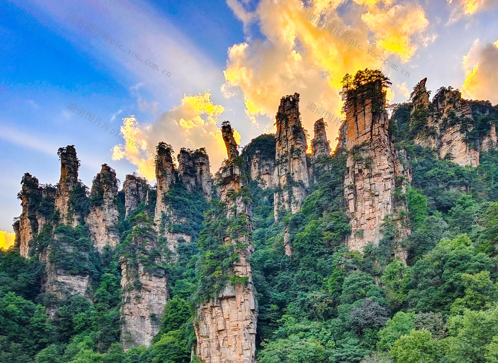 风光  晚霞  夕阳  天子山  武陵源  张家界