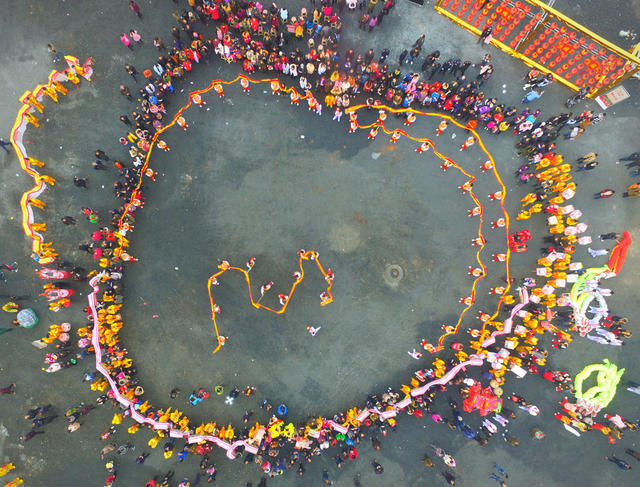 溆浦县阳雀坡,腊鼓声动迎大年