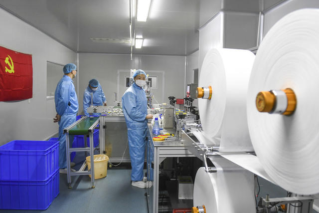 娄底市经开区 防疫物资 口罩 生产 防疫 复工 抗疫 