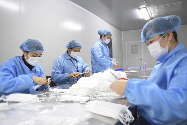 娄底市经开区 防疫物资 口罩 生产 防疫 复工 抗疫 