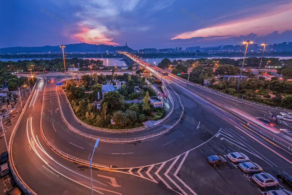 长沙橘子洲大桥   夜景