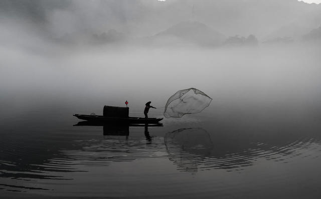 小东江  晨雾  秋景  虚无缥缈  