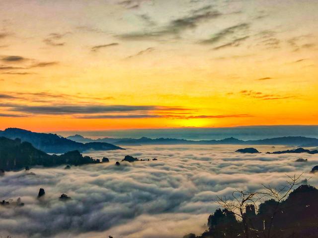 云雾  朝霞  晚霞  武陵源  天子山  张家界