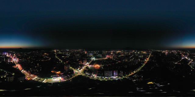 城市  建设  建筑  云雾  全景  怀化