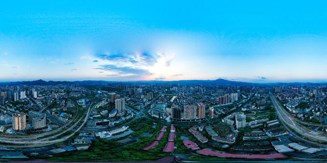 城市  房屋  建筑  全景  怀化