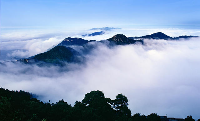 南岳衡山 衡山风光 南岳如飞 云海  天柱峰 芙蓉峰 远山  群峰  念庵松   云雾  云彩