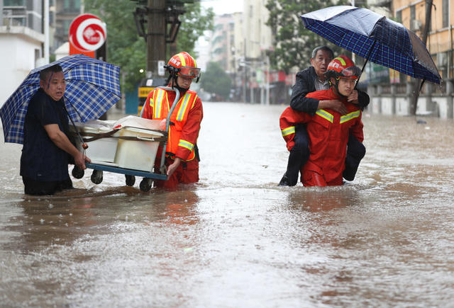 暴雨 积水 内涝 遇险 消防 救援 转移