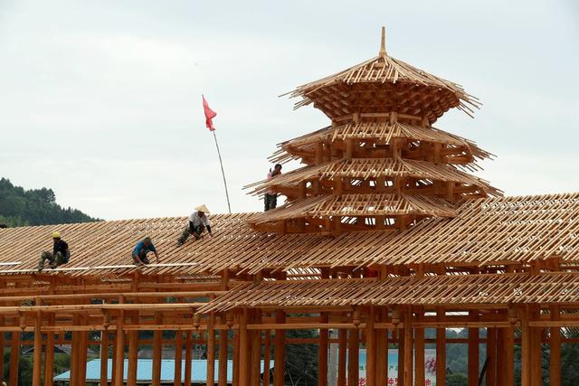 侗族 红色 新建 传统 文化  风雨桥 助力 乡村游
