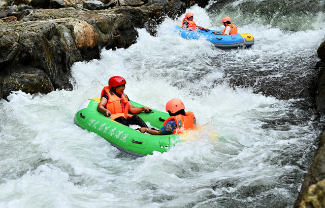 漂流 乡村游 旅游 河道  水 市民 经济复苏 