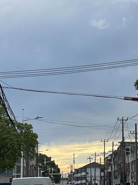 夕阳 晚霞 街道 风景