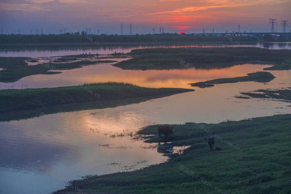 望城，铜官 ，古镇  夕阳  自然风光   