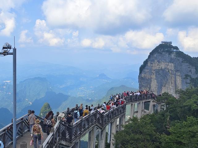 张家界 天门山 游客 暑期