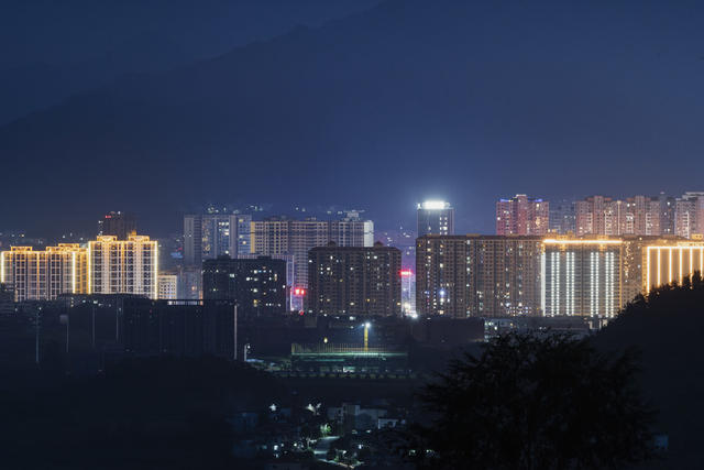 城建 灯光 夜景 