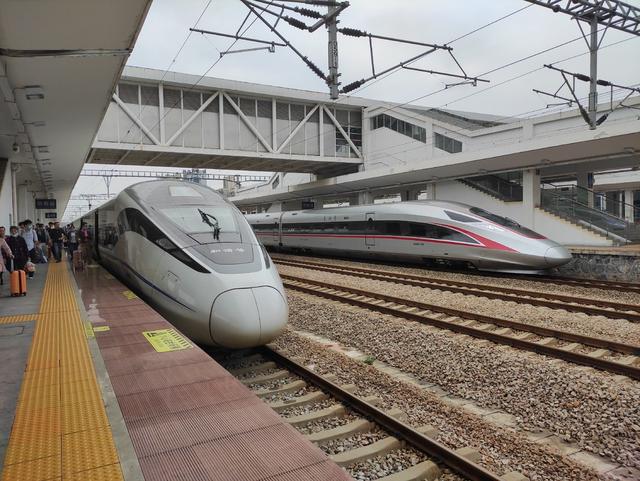 高铁列车 和谐号 复兴号 CRH380A 铁路迷 拍车