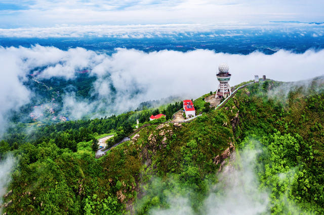 湖南 常德 风光 无人机 航拍 柳叶湖 太阳山