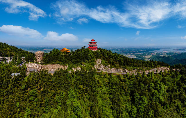 湖南 常德 风光 无人机 航拍 柳叶湖 太阳山