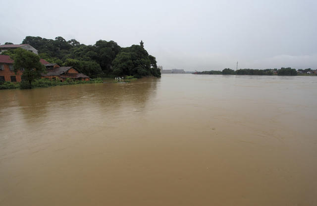 洪峰 洪水 资江 资水 暴雨 水位 特大洪水 防汛 救灾 湖南 桃江