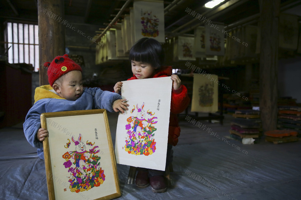 春节 兔年 非遗 滩头年画 文化