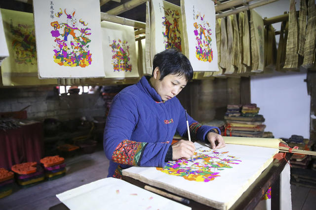 春节 兔年 非遗 滩头年画 文化