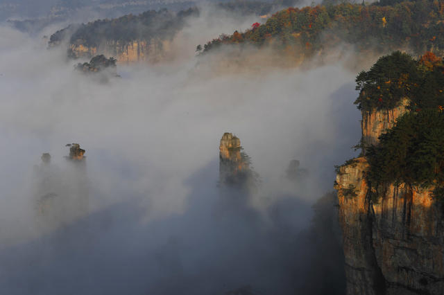 世界自然遗产 张家界 武陵源 天子山 神堂湾