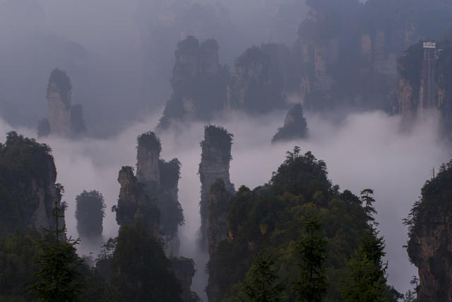 世界自然遗产 张家界 武陵源 天子山 峰林仙境